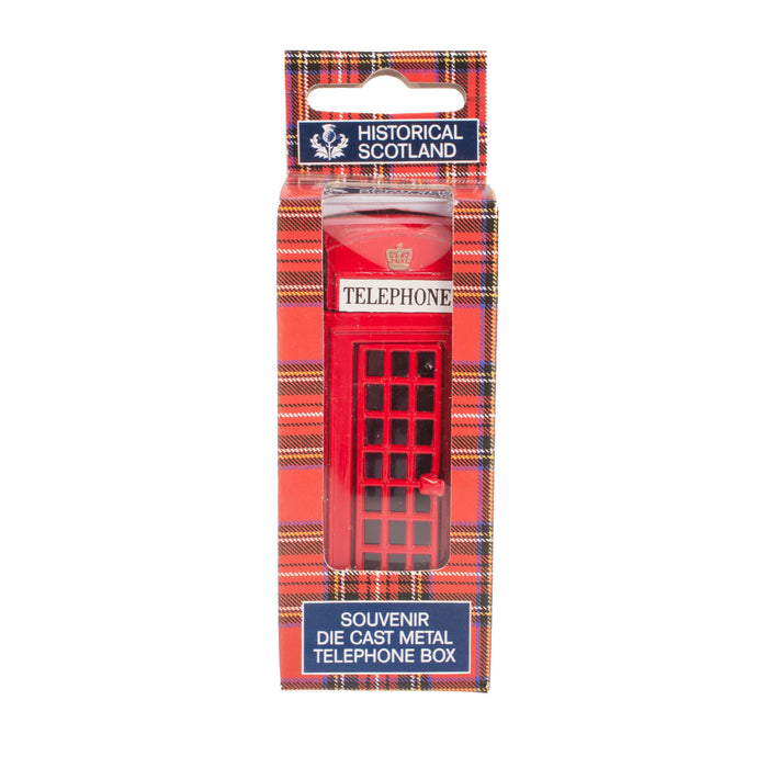 Classic Red Metal Souvenir Telephone Box