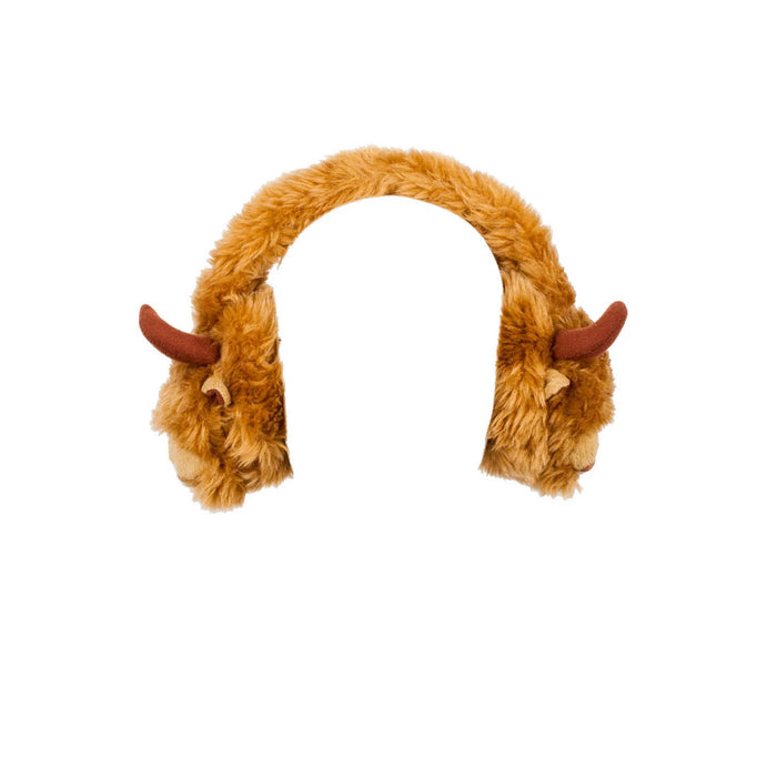 1Pc Warming Ear Muffs - Highland Cow