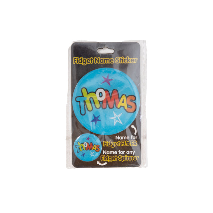 Fidget Flyer Name Stickers Thomas