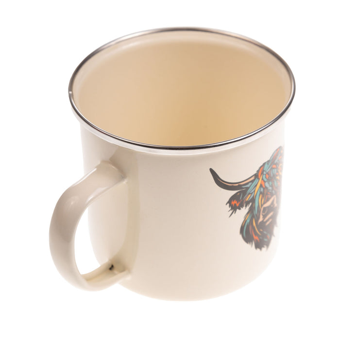 Heilan Coo Enamel Mug