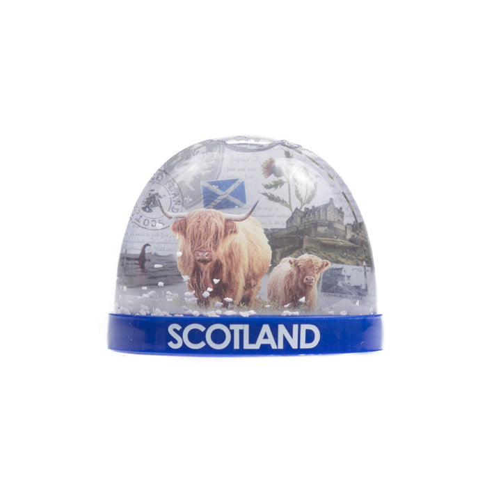 Scotland Collage Plastic Snowstorm
