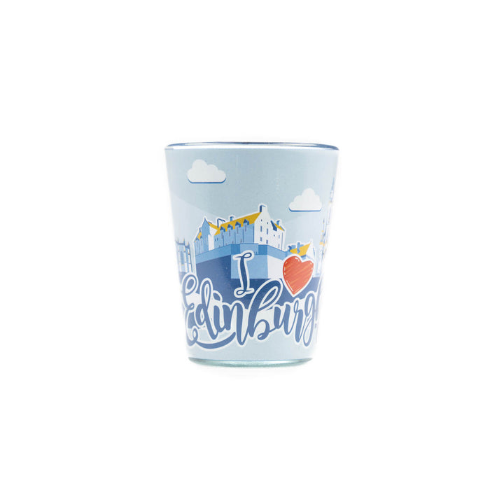 Heart Edinburgh Skyline Shot Glass