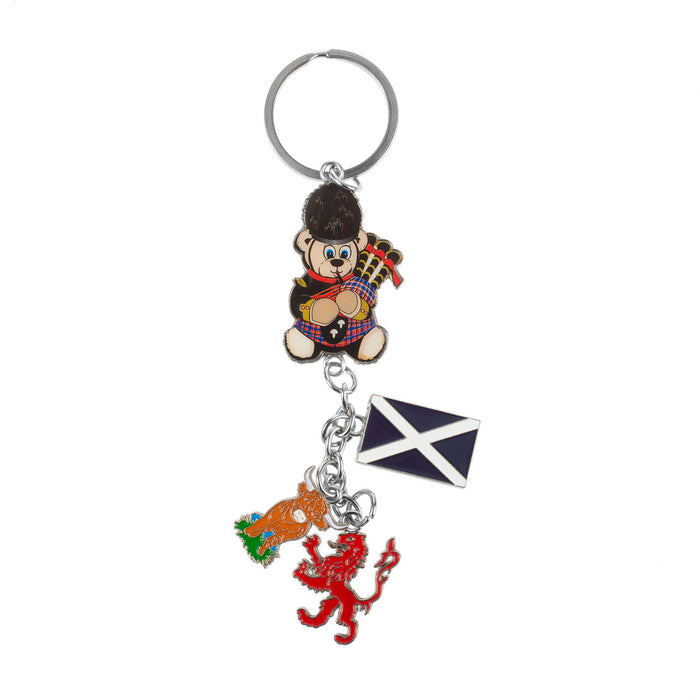 4 Icon Chain - Saltire Keyring