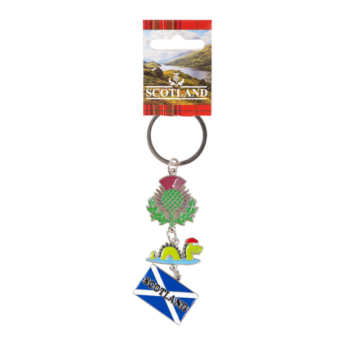 Keyring - Thistle/ Nessie/ Flag