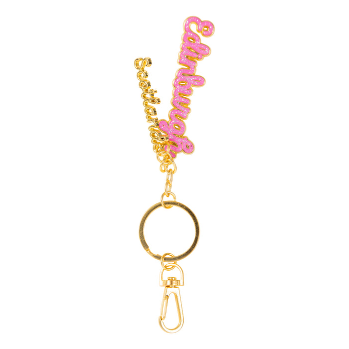 Metal Keyring Glitter Pink - Edinburgh