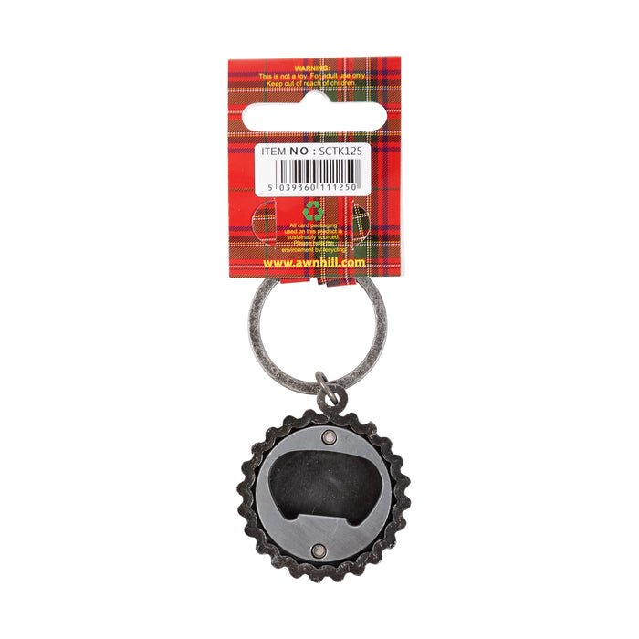 Bottle Top Opener Keyring - Scot Cow