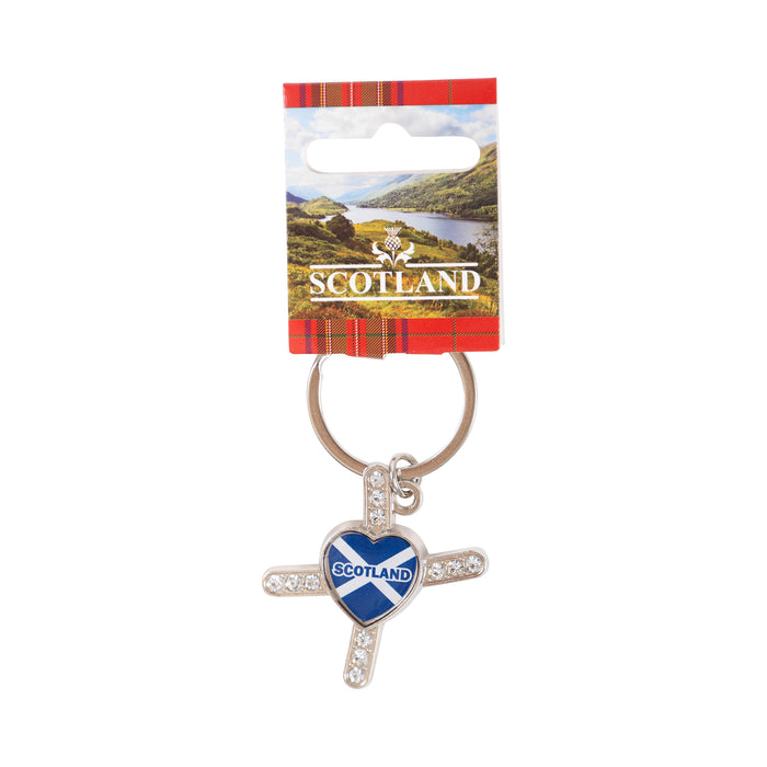 Sct Diamond Alpahbet Keyring - X