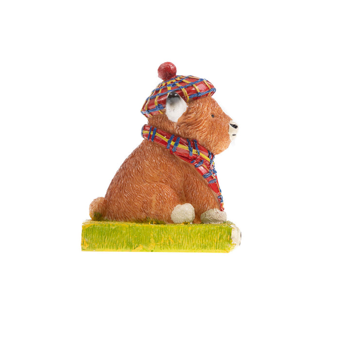 3" Resin Figure - Tartan Cow