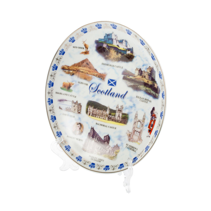 8" Plate With Scotland Landmarks