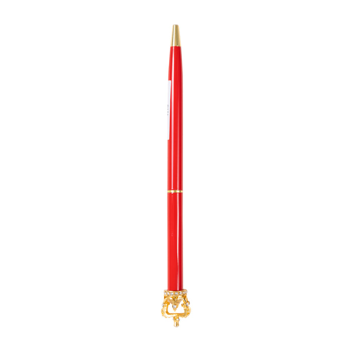 Pen Red - Gold Crown