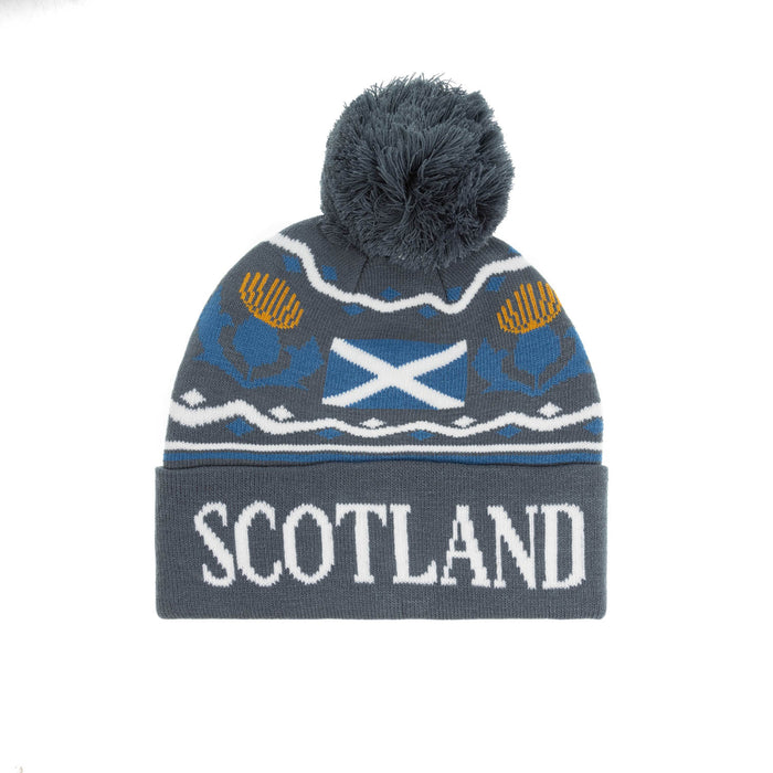 Scotland Thistle/ Flag Beanie