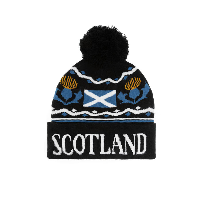 Scotland Thistle/ Flag Beanie