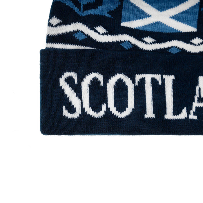Scotland Thistle/ Flag Beanie