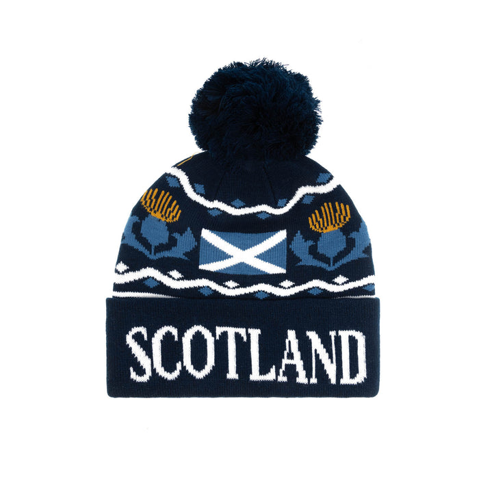 Scotland Thistle/ Flag Beanie