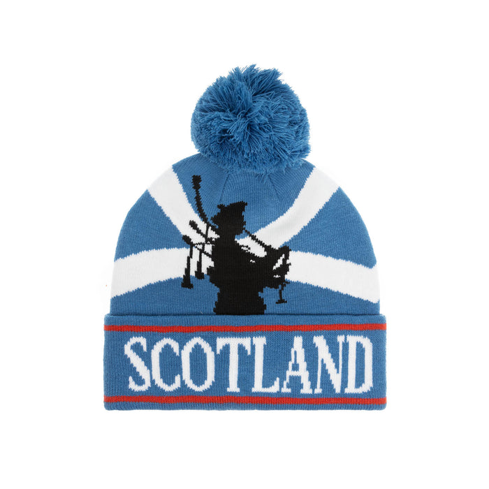 Scotland Allover Flag Piper Man Beanie
