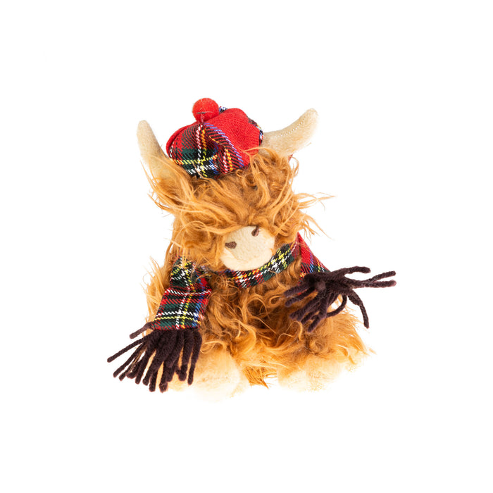 Plush Toy - Tartan Cow 15Cm