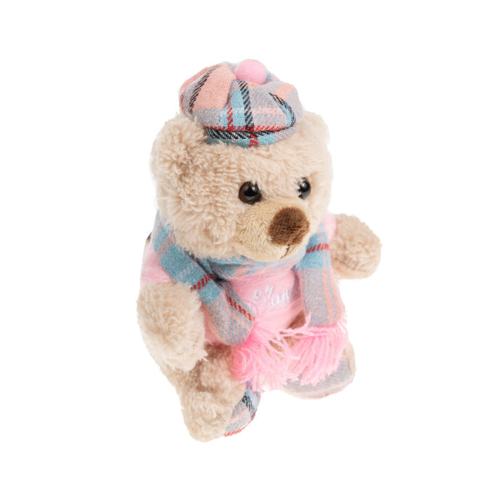 Plush Toy Keyring - Tartan Diana 10Cm