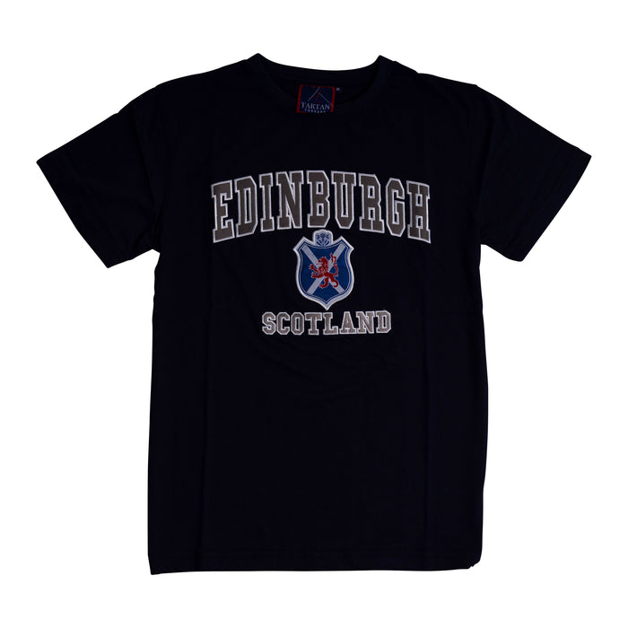 T-Shirt Emb. Edin/ Flag/ Shield/ Lion