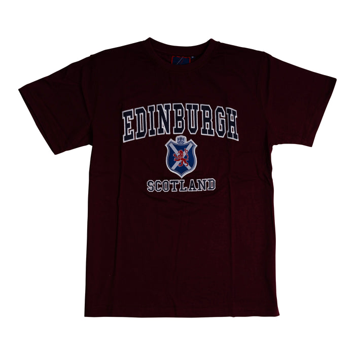 T-Shirt Emb. Edin/ Flag/ Shield/ Lion