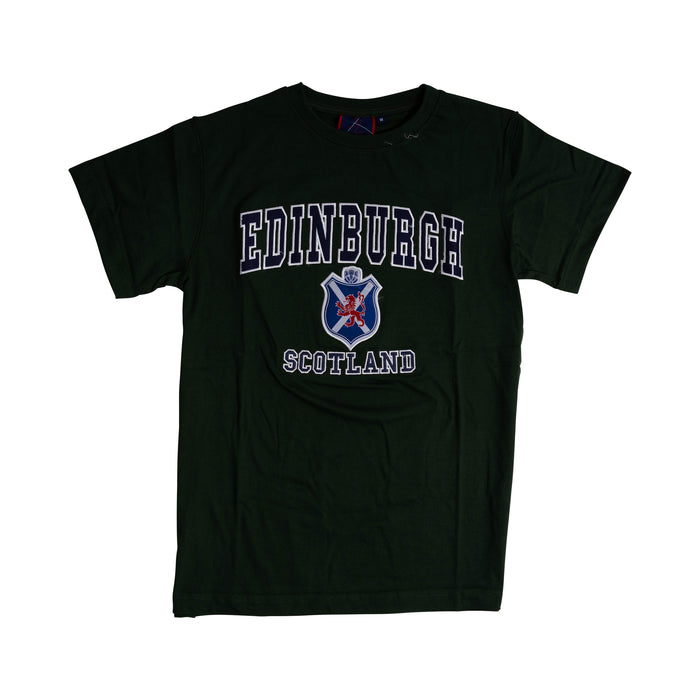 T-Shirt Emb. Edin/ Flag/ Shield/ Lion