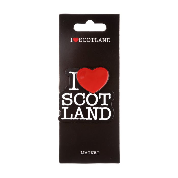 Metal Spring Magnet - I Love Scotland