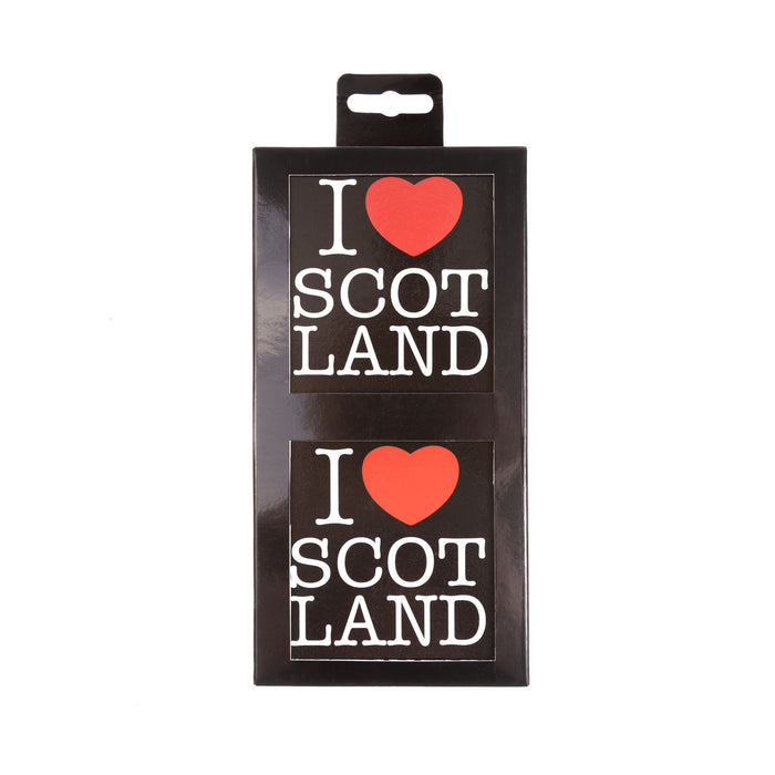 Pack Of 4 Coaster- I Love Scotland