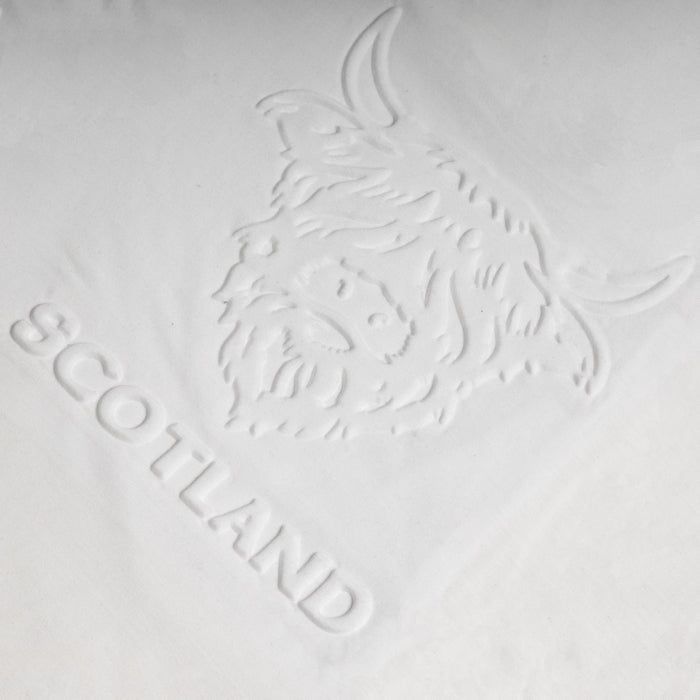 Adults T-Shirt Embossed Cow/ Scotland