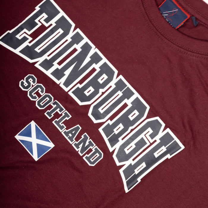 Adults Tshirt Edinburgh/ Scotland / Flag