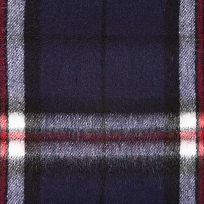 100% Cashmere Woven Scarf Dalton Thomson Navy