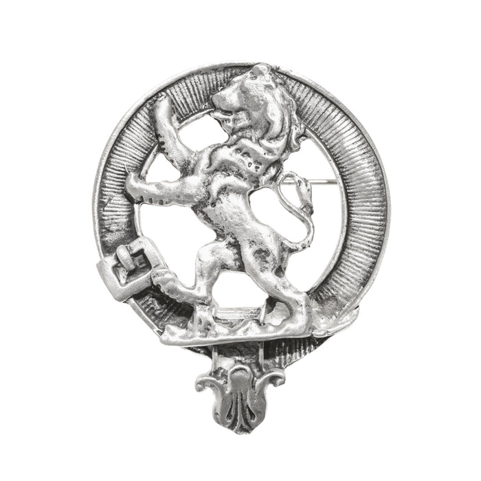 Art Pewter Antique Clan Badge 1.75" Rampant Lion