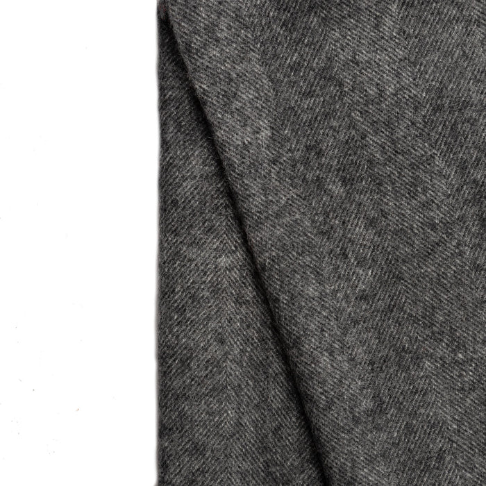 Edinburgh Lambswool Stole Light Grey Charcoal