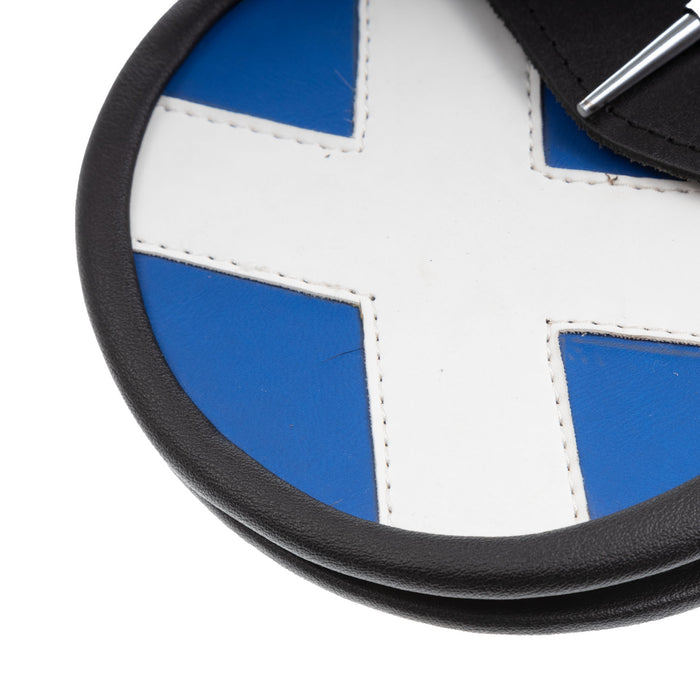 Leather Pin & Chain Saltire Flag Sporran