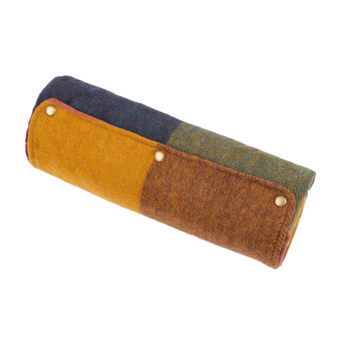 Block Check Foldaway Blanket Bright