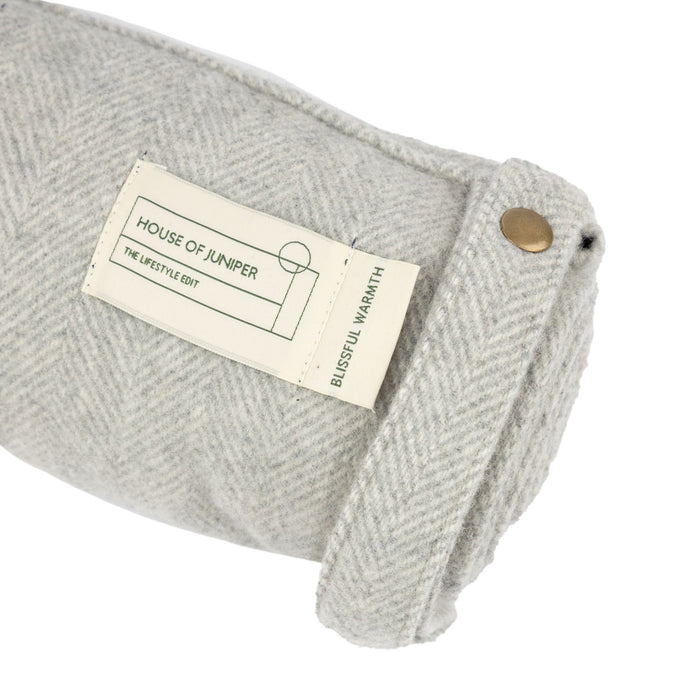 Herringbone Foldaway Blanket Grey Medium