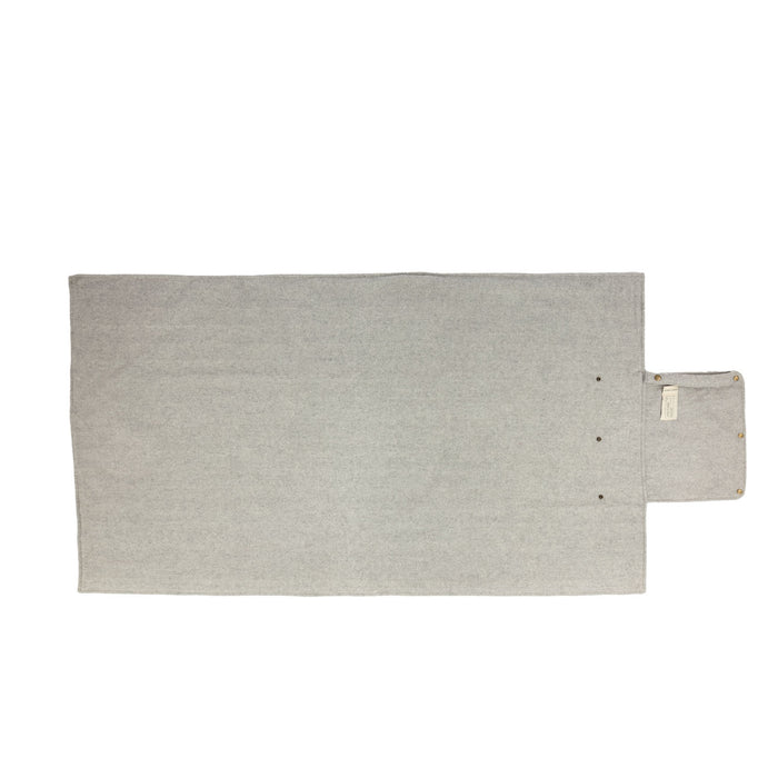 Herringbone Foldaway Blanket Grey Medium