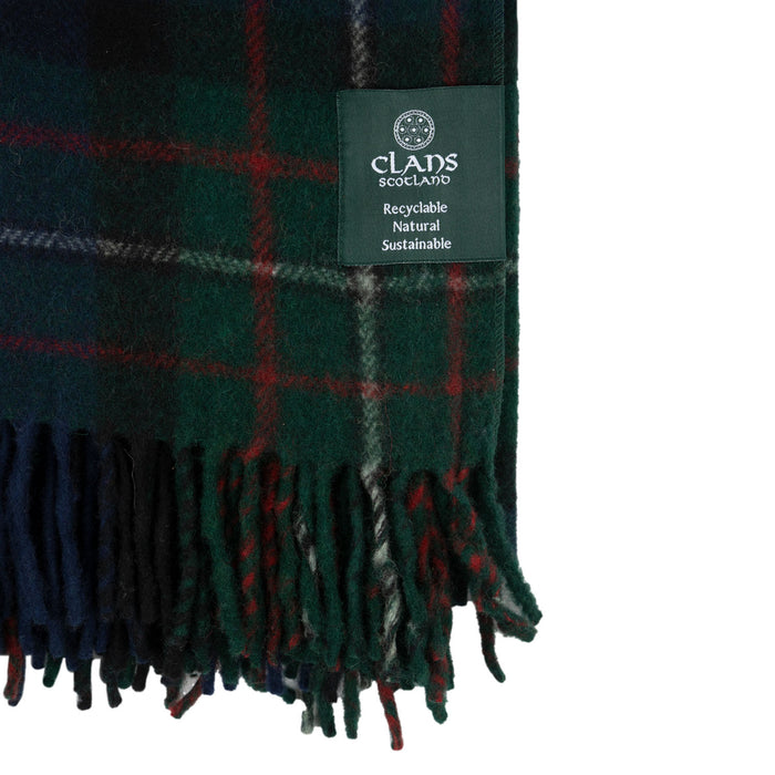 Highland Wool Blend Tartan Blanket Throw Fergusson