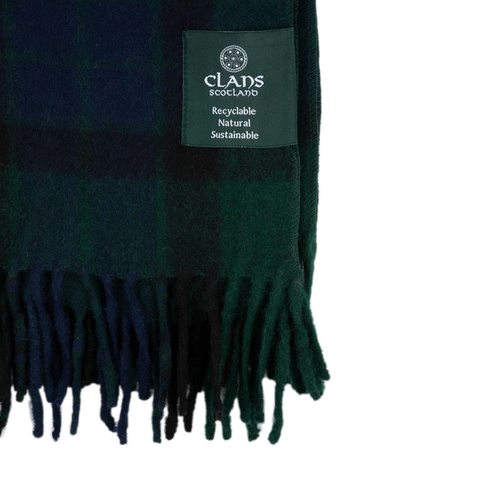Highland Wool Blend Tartan Blanket Throw Gunn