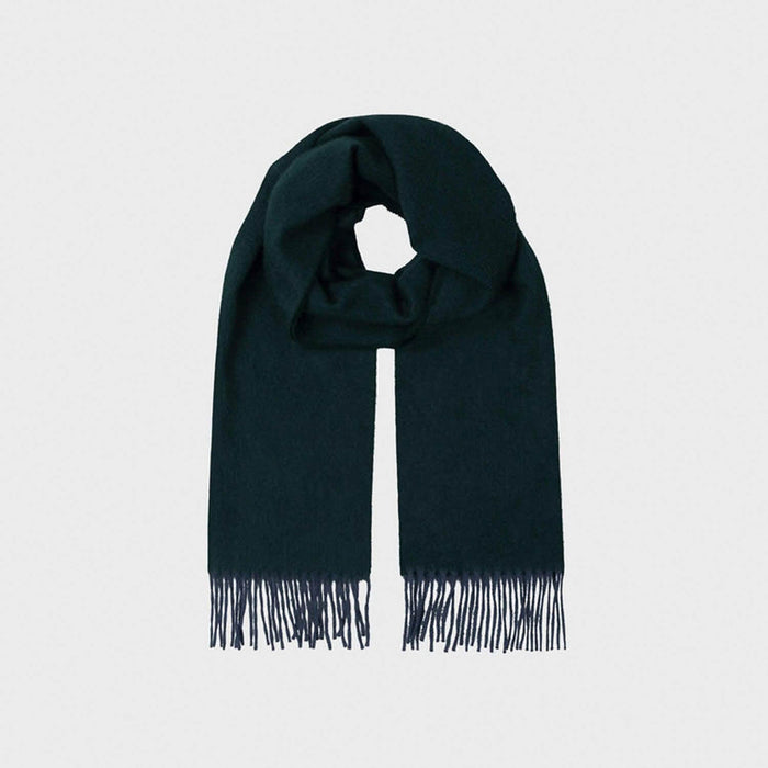 100% Cashmere Woven Scarf Dalton Plain Navy