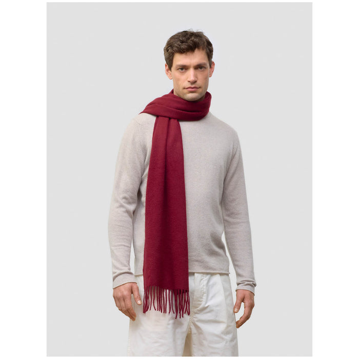 100% Cashmere Woven Scarf Dalton Plain Red