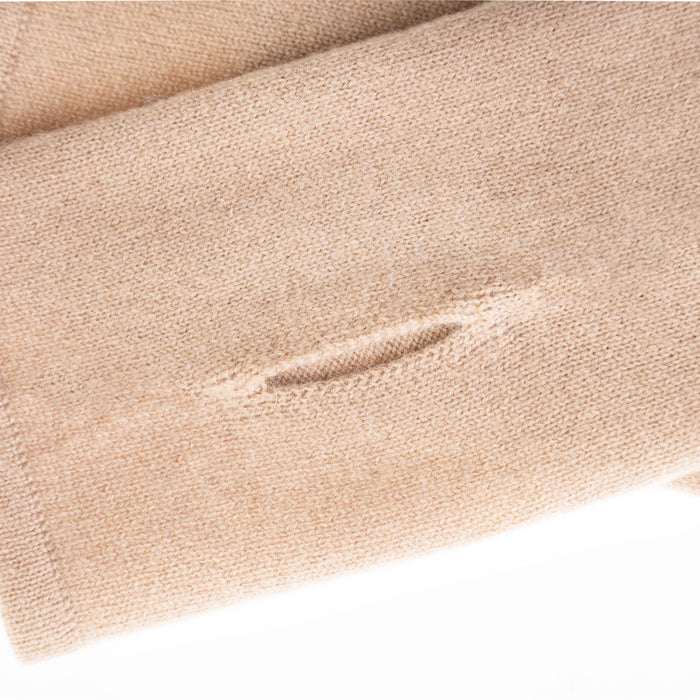 30% Cashmere Ladies Lt Wt Wristlets Hazelnut