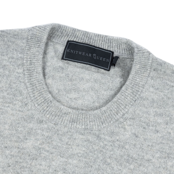 100% Cashmere Argyle Crew