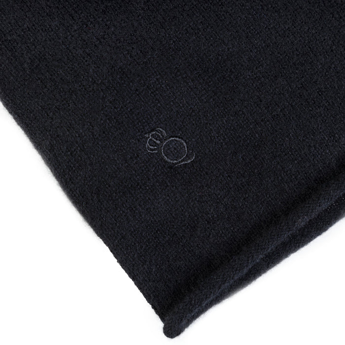 30% Cashmere Slouch Beanie Black