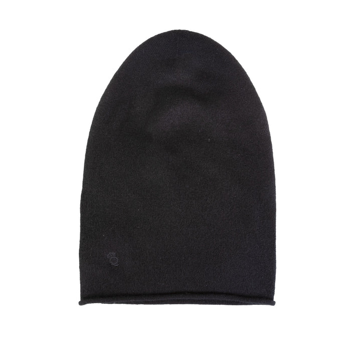 30% Cashmere Slouch Beanie Black