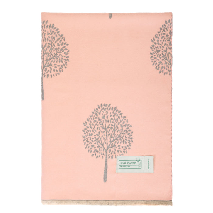 Original Tree Super Soft Stole Dusky Pink/Grey