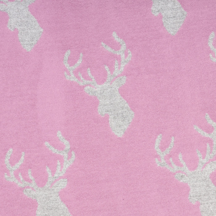 New Stag Super Soft Stole Purple/Light Grey