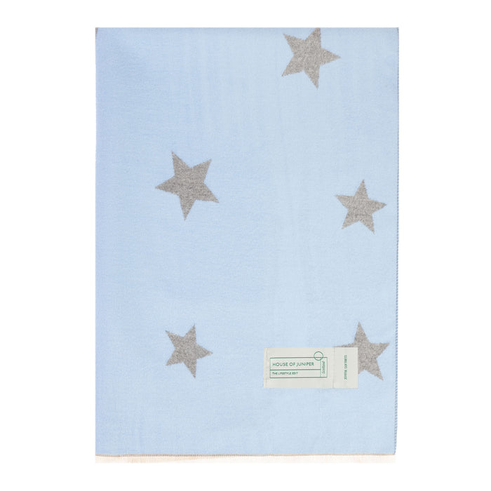 New Star Super Soft Stole Light Blue/Light Grey