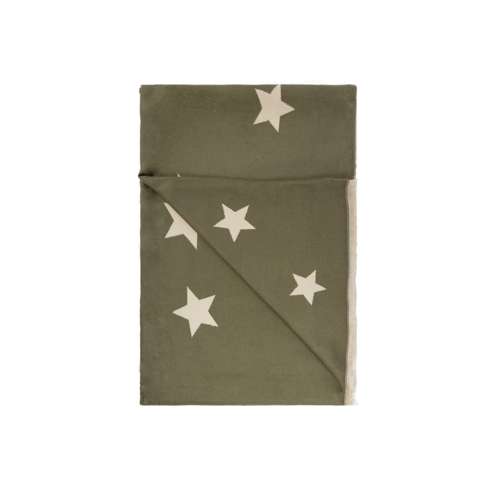 New Star Super Soft Stole Olive/Cream