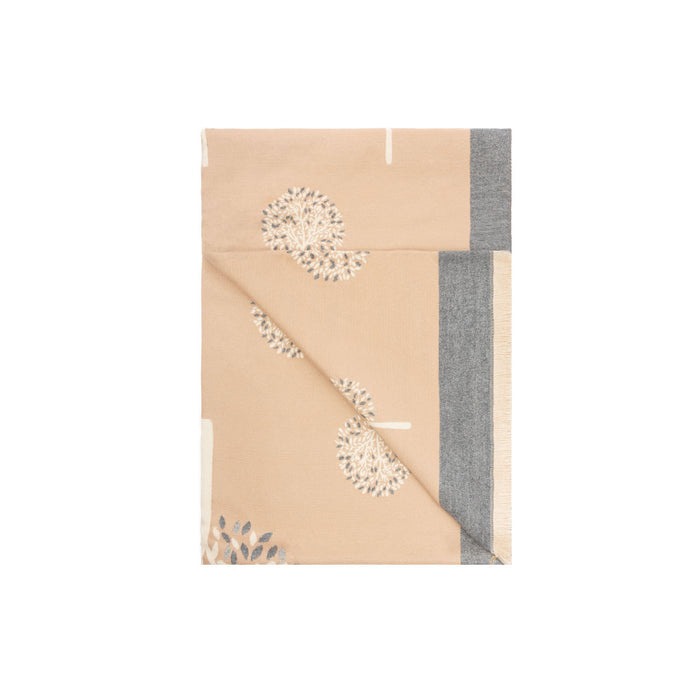 Mini Tree Super Soft Stole Dk Beige/Grey