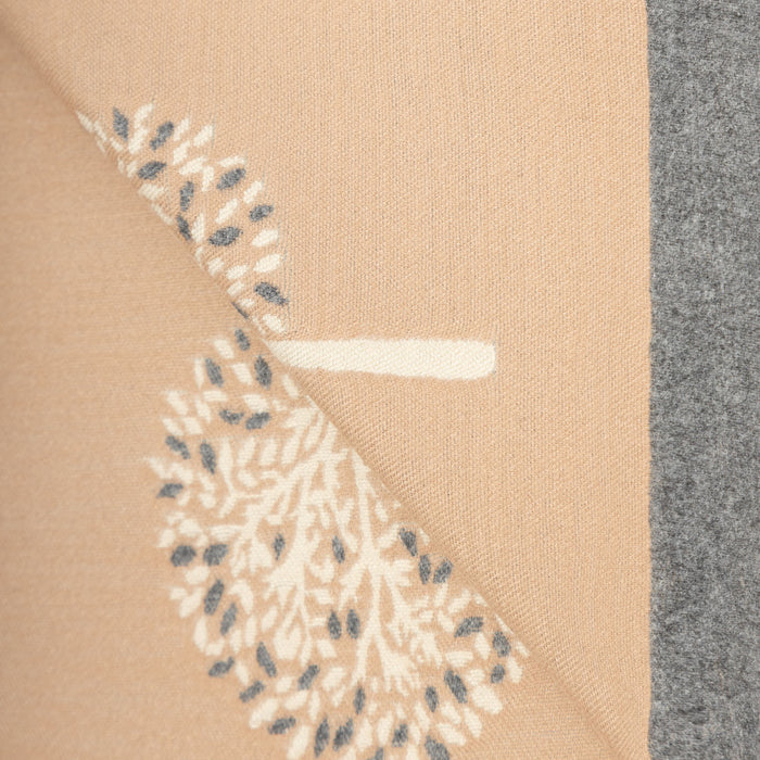 Mini Tree Super Soft Stole Dk Beige/Grey