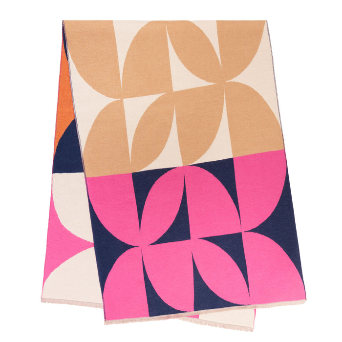 Leaf Super Soft Cape Pink/Orange